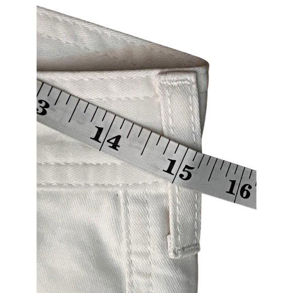 Sundance White Cargo Utility‎ Crop Pants 100% Cotton Sz 6 - Picture 7 of 16